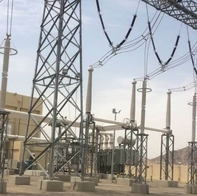 High-voltage switchyard built by Suhool Al Mamlakah